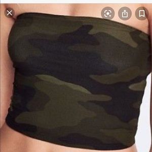 Camo Tube top Victoria secret Pink